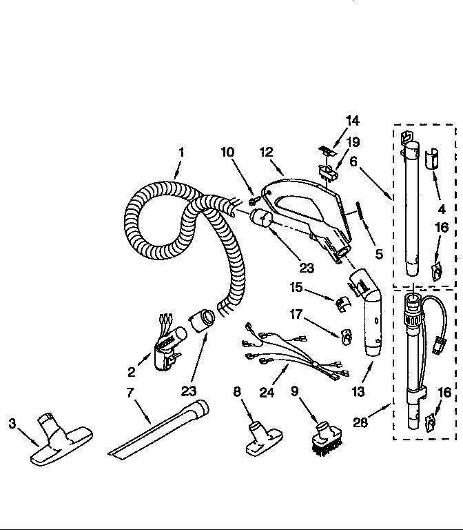Hose and attachment