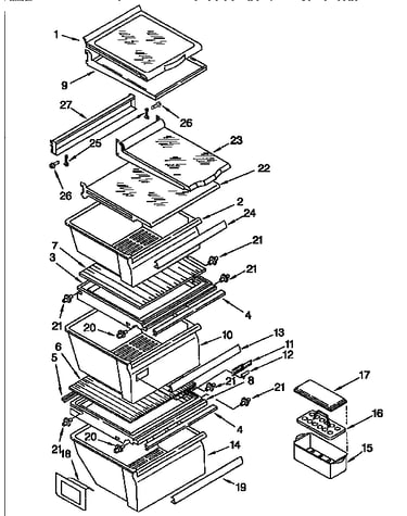 Refrigerator shelf