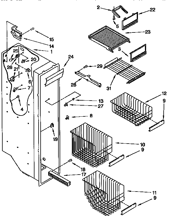 Freezer liner