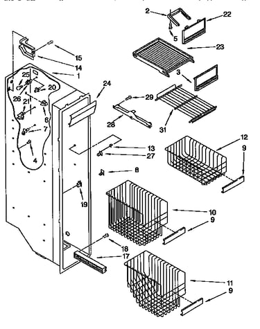 Freezer liner