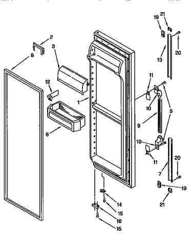 Refrigerator door
