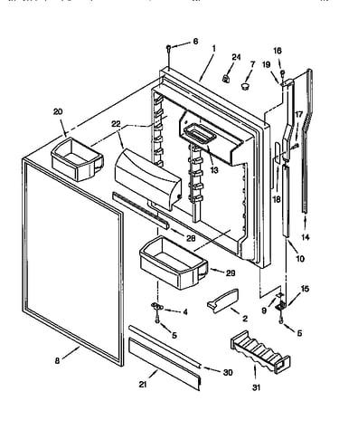 Refrigerator door