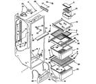 Kenmore 1069555412 refrigerator liner diagram