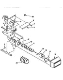 Motor and ice container
