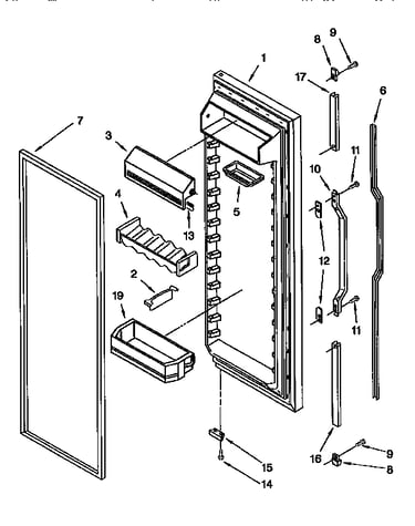 Refrigerator door