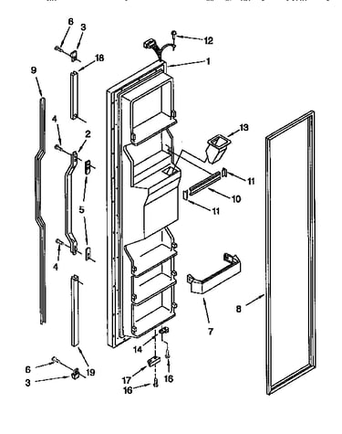 Freezer door