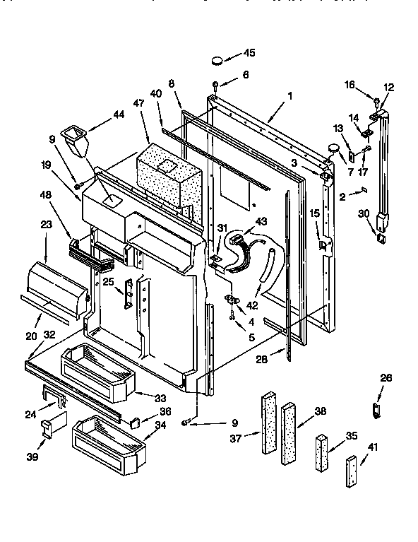 Refrigerator door