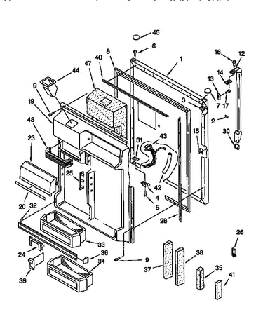 Refrigerator door