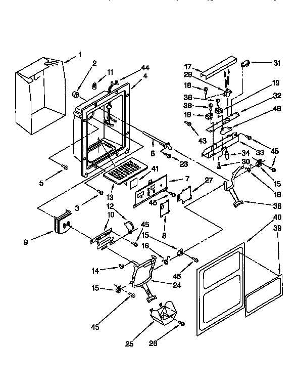 Dispenser front