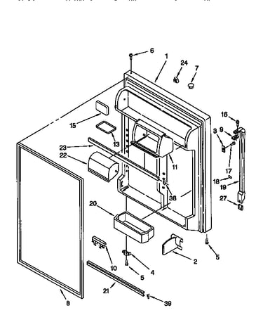 Refrigerator door