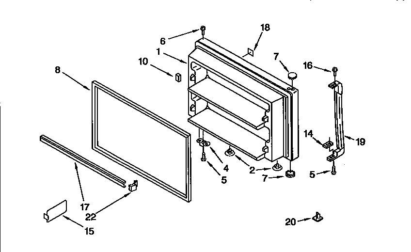 Freezer door