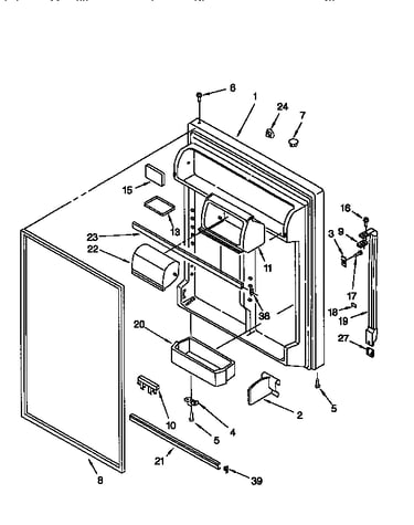 Refrigerator door