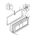 Kenmore 2539157111 door diagram