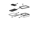 Kenmore 5649936080 shelves and accessories diagram