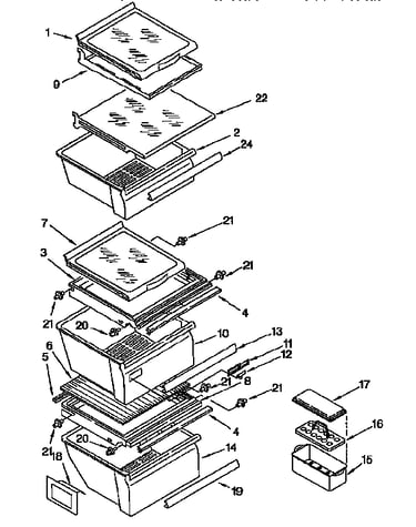 Refrigerator shelf