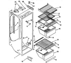 Kenmore 1069459010 refrigerator liner diagram