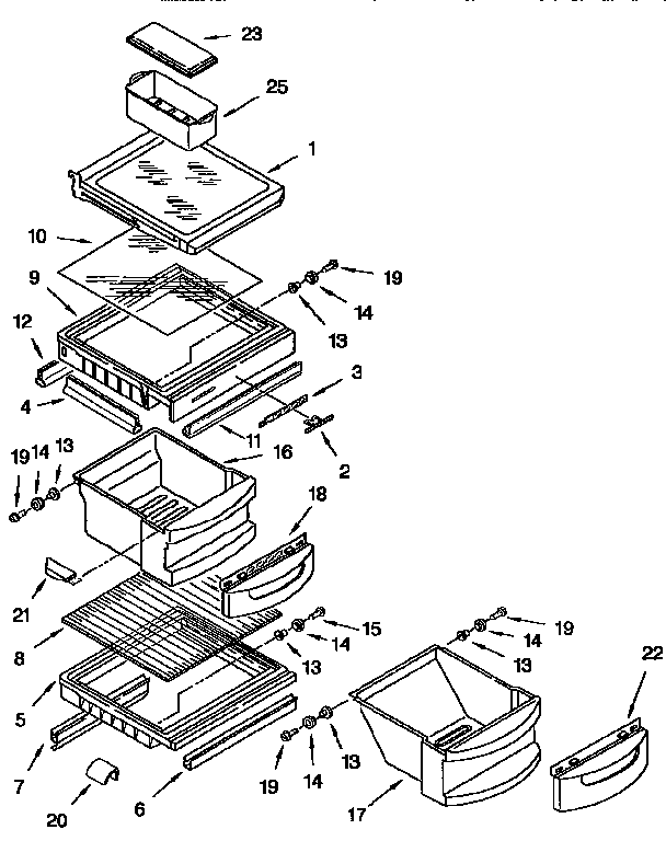 Refrigerator shelf