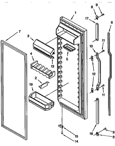 Refrigerator door