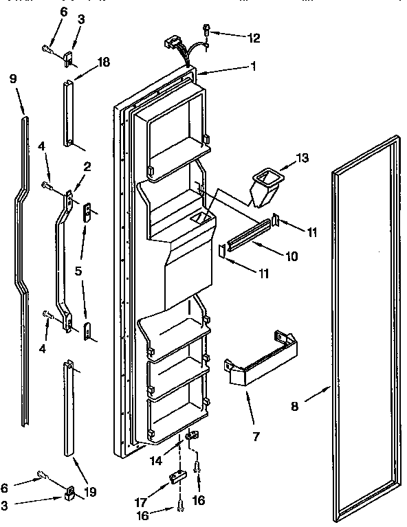 Freezer door
