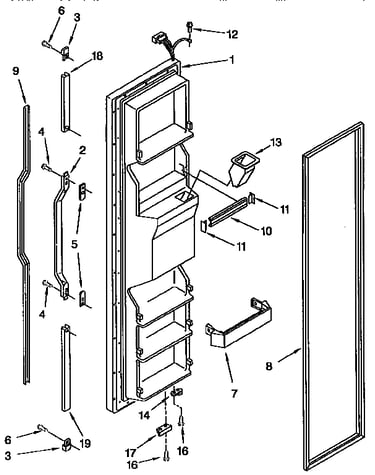 Freezer door