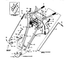 Troybilt 15008 handlebar assy & control levers diagram