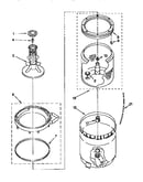 Agitator, basket & tub