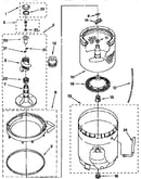 Agitator, basket and tub