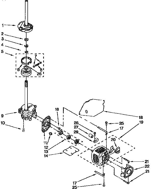 BRAKE,CLUTCH,GEARCASE,MOTOR&PUMP