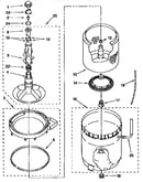 Agitator, basket and tub