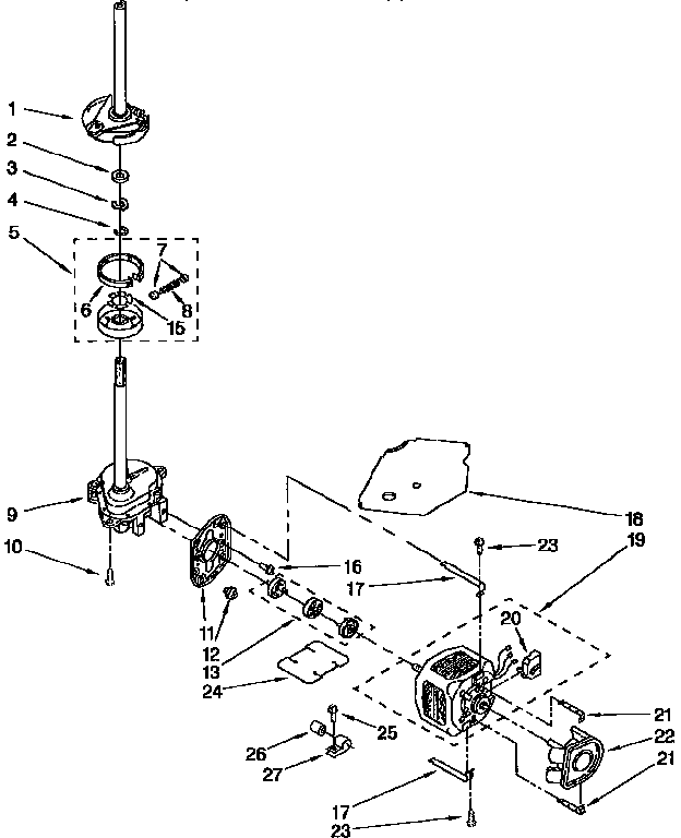 BRAKE,CLUTCH,GEARCASE,MOTOR&PUMP