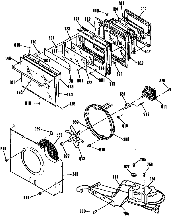 Door/blower and lock
