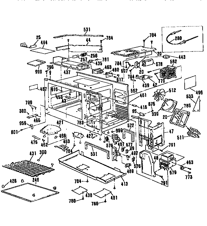 Microwave main body