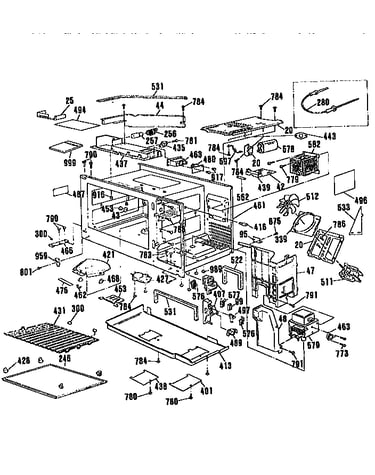 Microwave main body