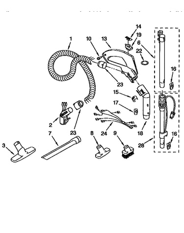 Hose and attachment