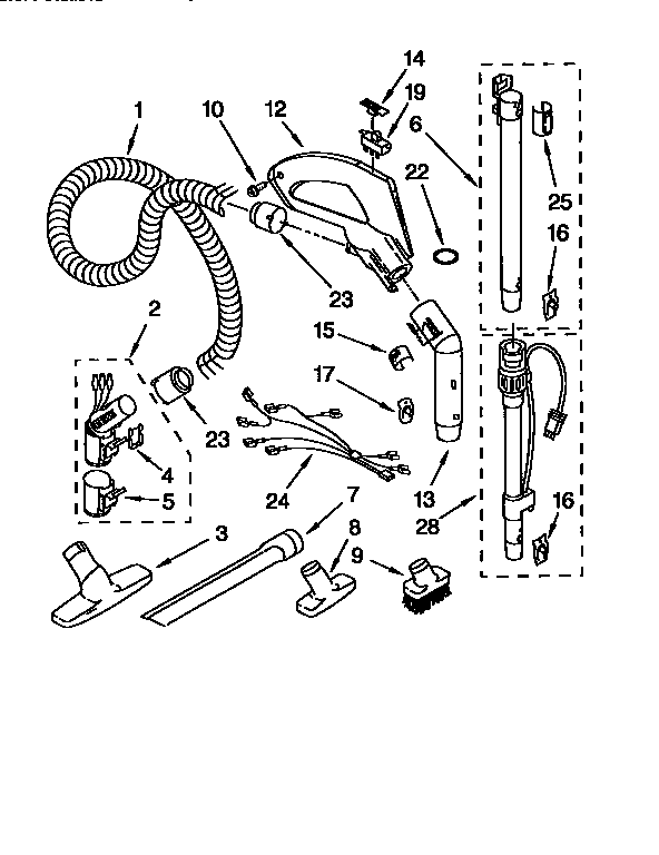 Hose and attachment