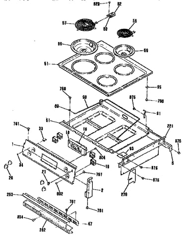 Cooktop and controls