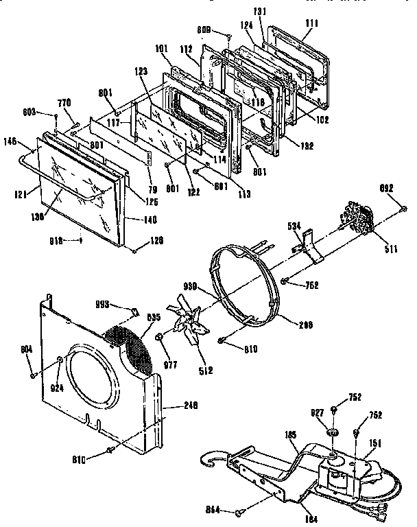 Door/blower and lock