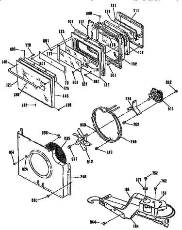 Door/blower and lock