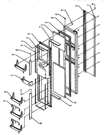 Freezer door