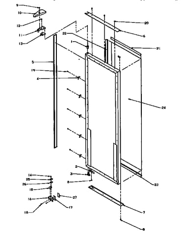 Refrigerator door