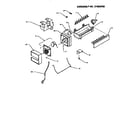 Kenmore 59695508500 8 cube compact ice maker parts list diagram
