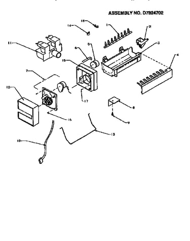 8 cube compact ice maker parts list