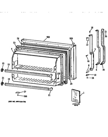 Freezer door