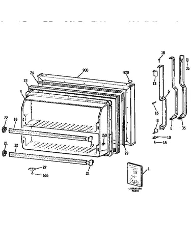 Freezer door
