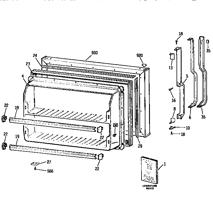 Freezer door