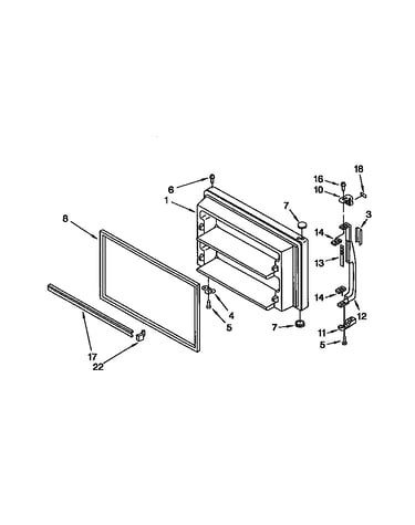 Freezer door