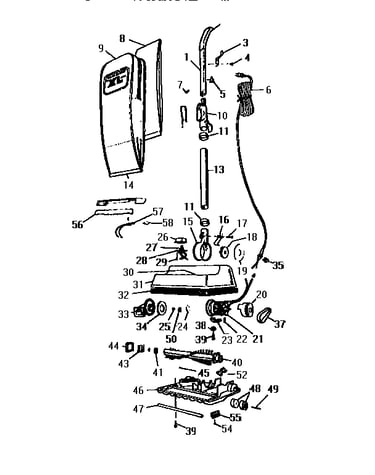 Nozzle and motor assembly