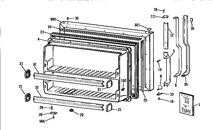 FREEZER DOOR