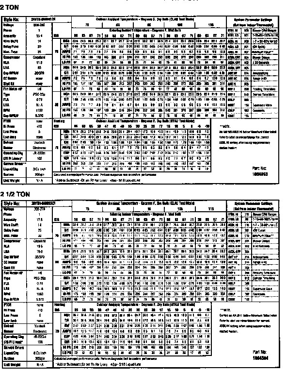 2 AND 2.5 TON UNITS