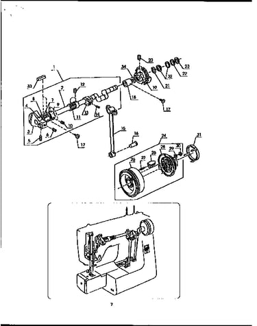 Upper shaft assembly